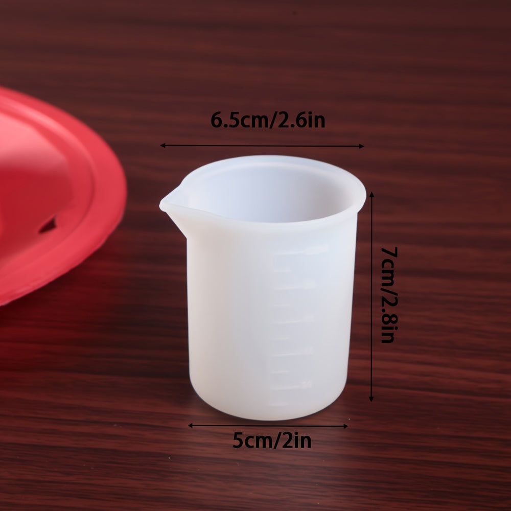 Set of 5 Silicone Measuring Cups for Baking Cooking and Crafting