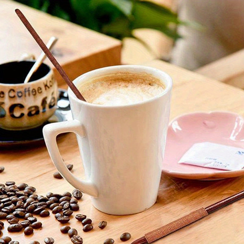 3 Pack Wooden Coffee Spoons with Long Handles for Mixing in Kitchen