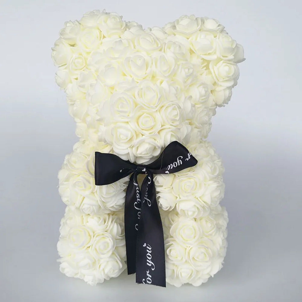 Foam Floral Decor 24.99cm Romantic Bear Gift and Decoration
