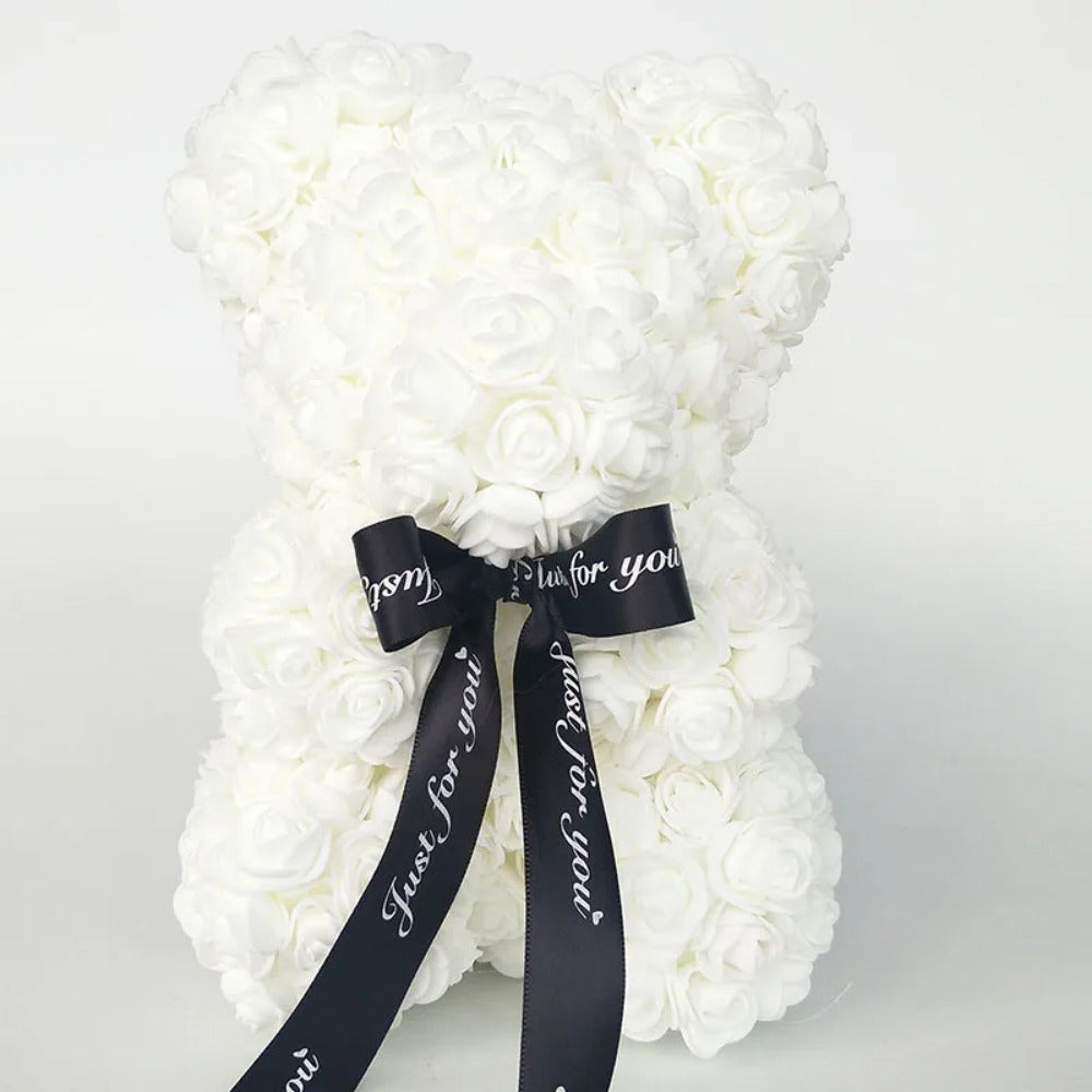 Foam Floral Decor 24.99cm Romantic Bear Gift and Decoration
