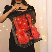 Foam Floral Decor 24.99cm Romantic Bear Gift and Decoration