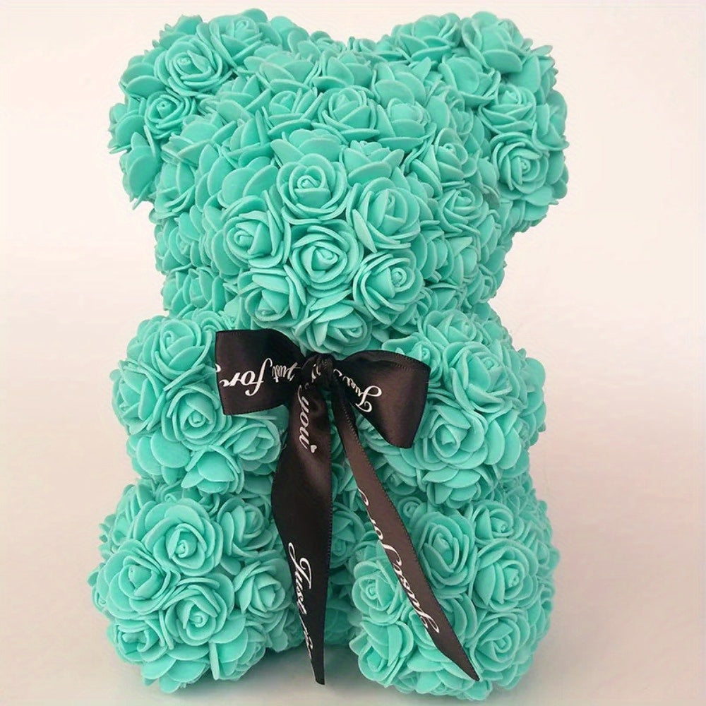Foam Floral Decor 24.99cm Romantic Bear Gift and Decoration