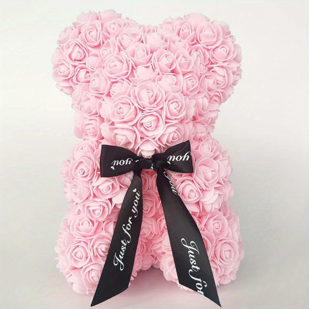 Foam Floral Decor 24.99cm Romantic Bear Gift and Decoration