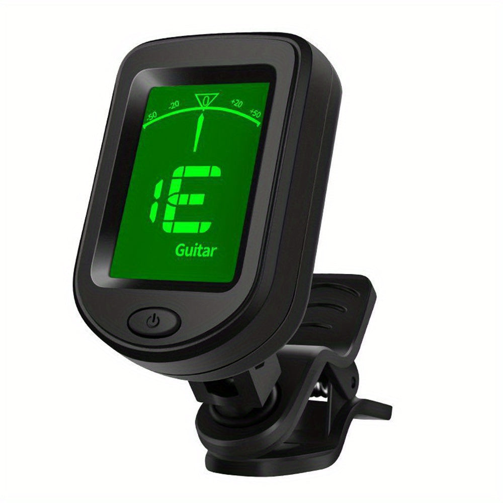 Electronic Guitar Tuner Clip-On Digital Tuning Device for Bass Violin Ukulele Rotatable Sensitive