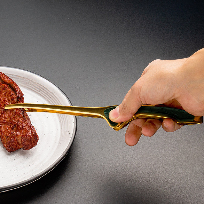 Stainless Steel Kitchen Tongs Non-Slip Grip Heat Resistant BBQ Grill Tongs