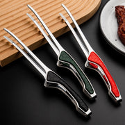Stainless Steel Kitchen Tongs Non-Slip Grip Heat Resistant BBQ Grill Tongs