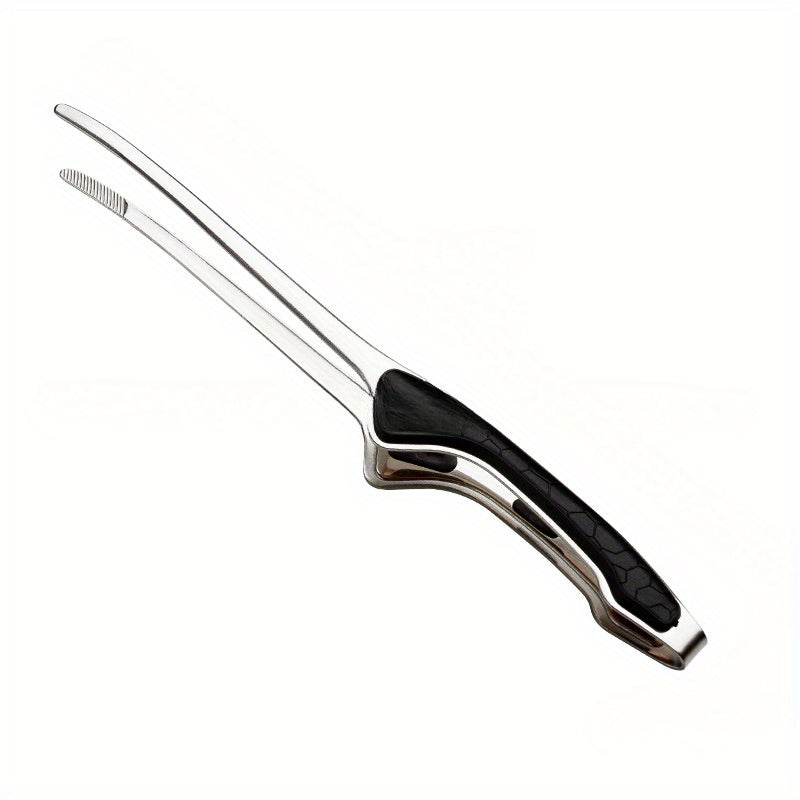 Stainless Steel Kitchen Tongs Non-Slip Grip Heat Resistant BBQ Grill Tongs