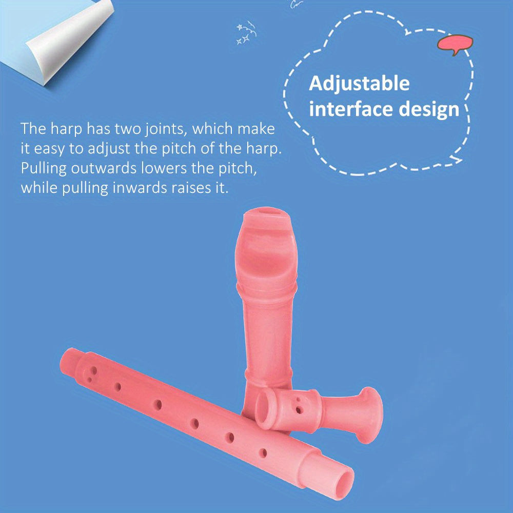 Yangi boshlovchilar uchun G kalitidagi 8 teshikli soprano blokflöte, tozalash tayoqchasi, ABS qatronidan tayyorlangan.