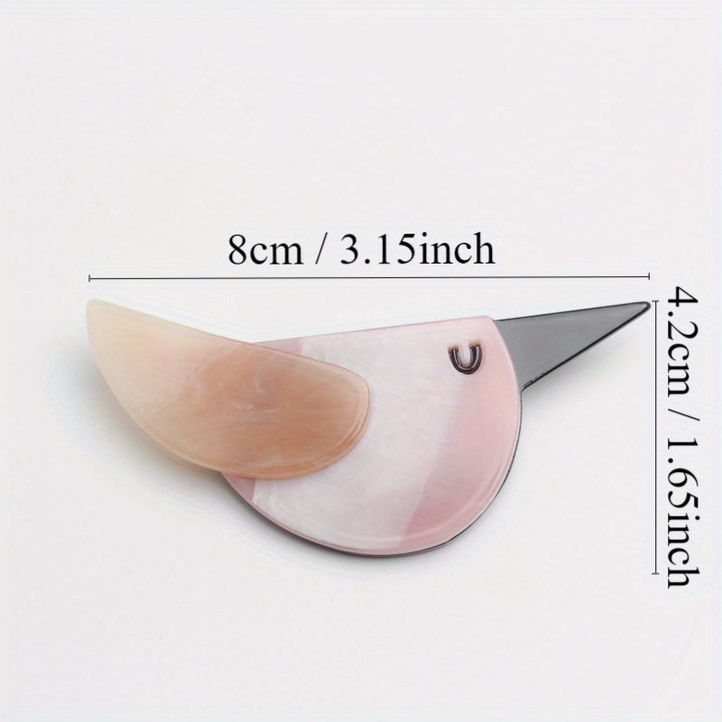 Acrylic Bird Brooch Pin Fashion Accessory for Women and Gifting