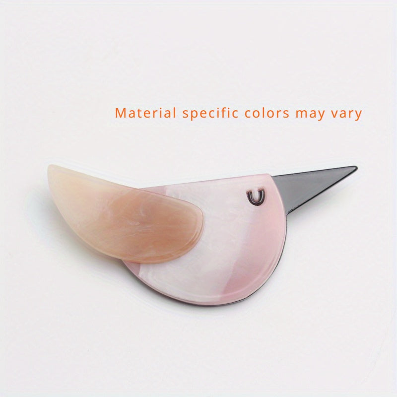 Acrylic Bird Brooch Pin Fashion Accessory for Women and Gifting
