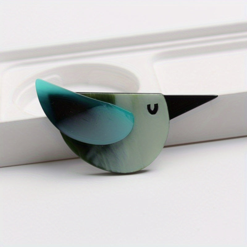 Acrylic Bird Brooch Pin Fashion Accessory for Women and Gifting