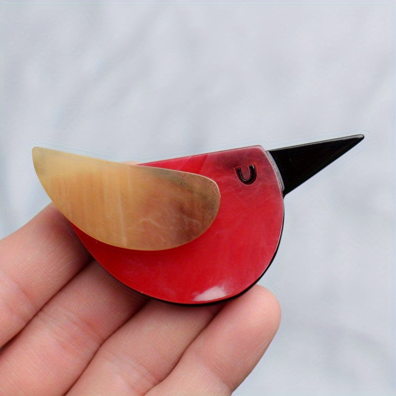 Akril qush brooch pin moda aksessuari ayollar va sovgʻa uchun