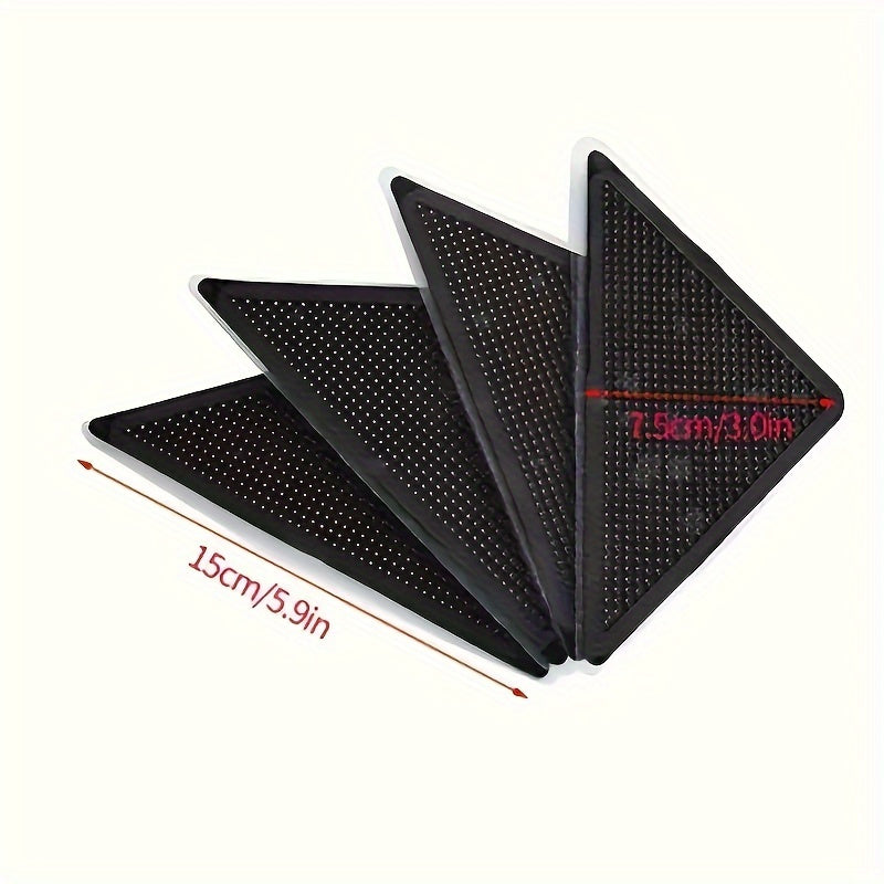 Set of 4 or 8 Non-Slip Rug Pads for Hardwood and Tile Floors Reusable Washable