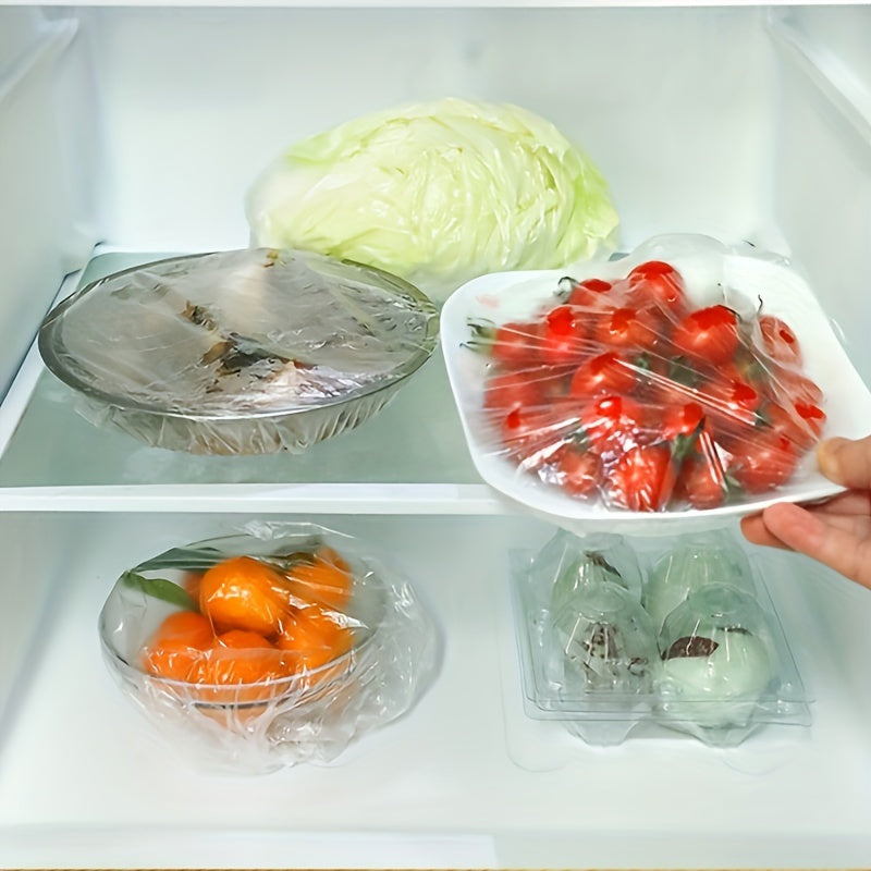 BPA-Free Kitchen Cling Wrap with Slide Cutter for Food Freshness, Durable Plastic Covering
