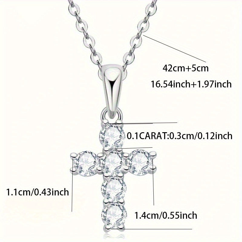 Sterling Silver Moissanite Ruxi Taxtali Uzukli Zanjir 0.6 Karat Vintage uslub