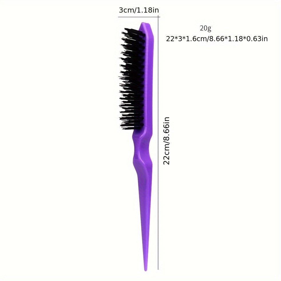 Peine de peinado profesional de 3 filas para cabello esponjoso, duradero, de plástico ABS