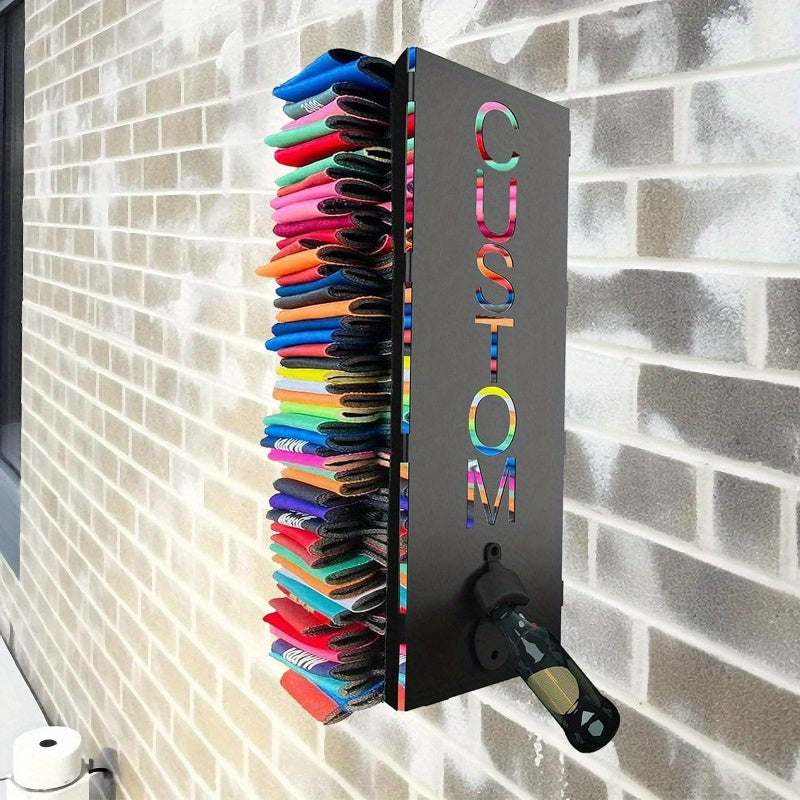 2-in-1 Wall Mount Can Cooler Dispenser with Bottle Opener Holds Multiple Cans Ergonomic Design