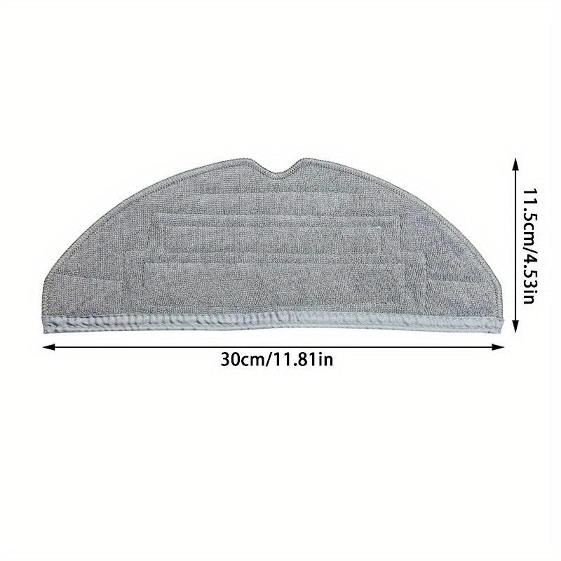 Set of 4 Microfiber Mop Cloths for Robotic Vacuum Cleaner Double Vibration Pads