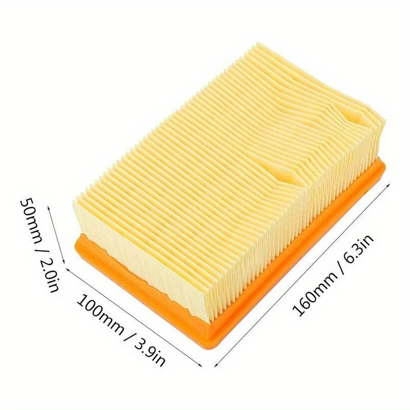 Karcher MV4 MV5 MV6 WD4 WD5 WD6 changyutgichlari uchun to'rt dona HEPA filtr almashtirish, havo filtriga ega plastik pol ulanish aksessuari bilan birga.