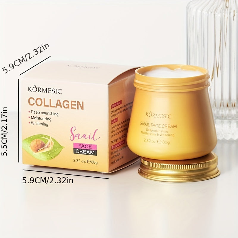 Snail Mucin Face Cream Hydrating Firming Elasticity Boosting 80g