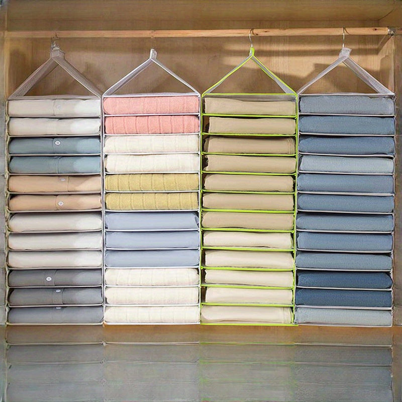 Foldable Clothes Organizer with Drawer for Dorms and Home Storage