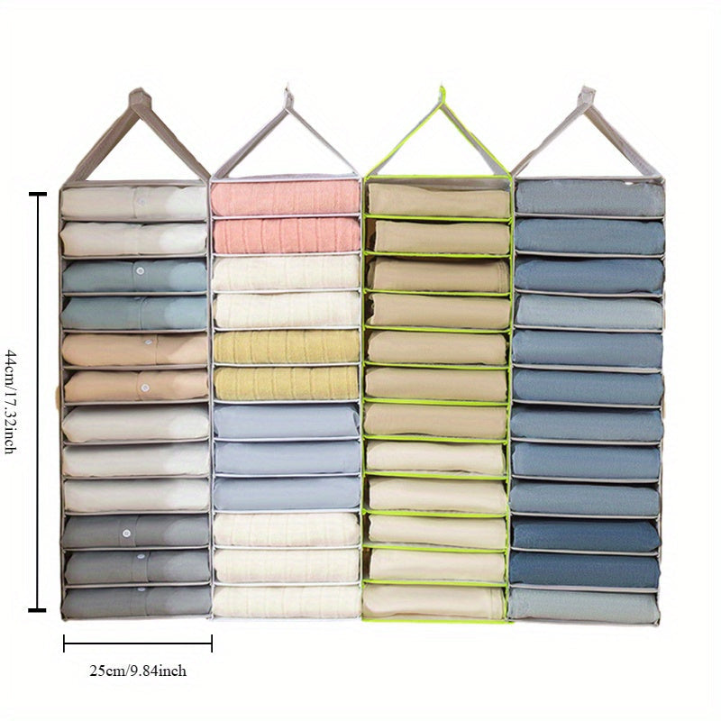 Foldable Clothes Organizer with Drawer for Dorms and Home Storage