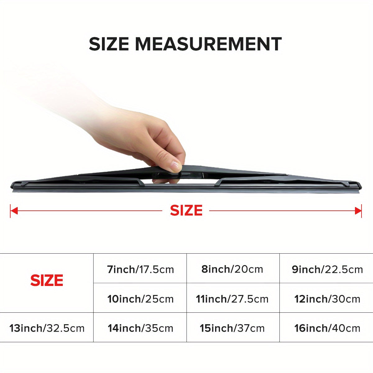 Rear Wiper Blade 35.5cm Natural Rubber Universal Bayonet for Hatchback