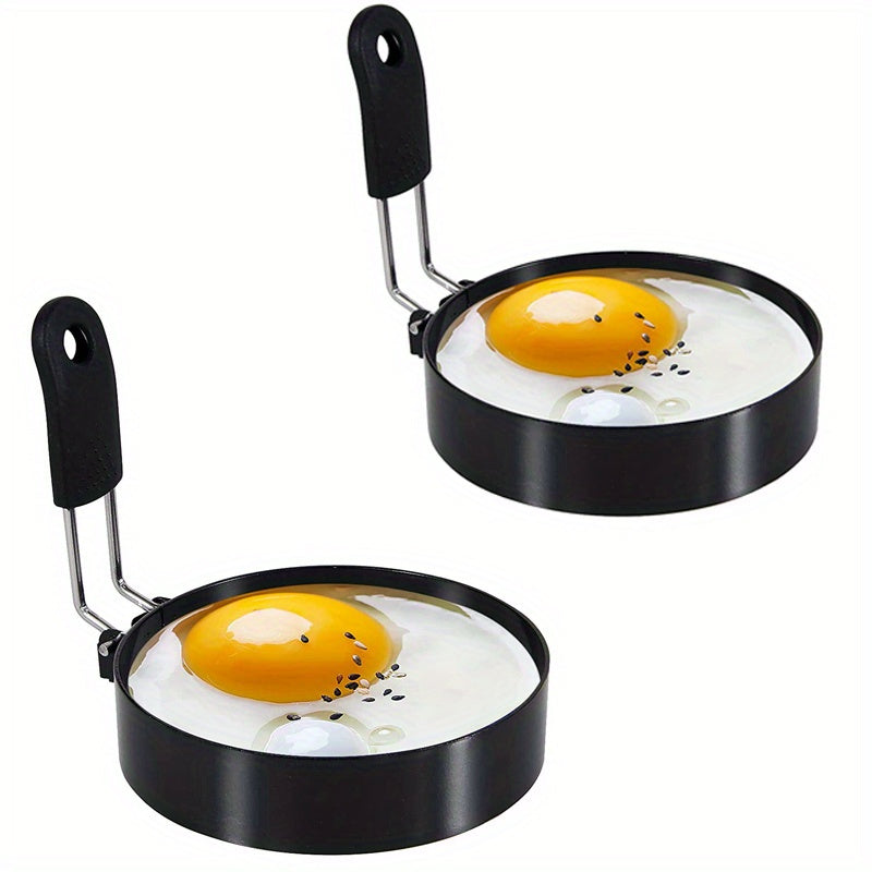 Molde de anillo para huevos de acero inoxidable para huevos redondos y panqueques, utensilio de cocina antiadherente