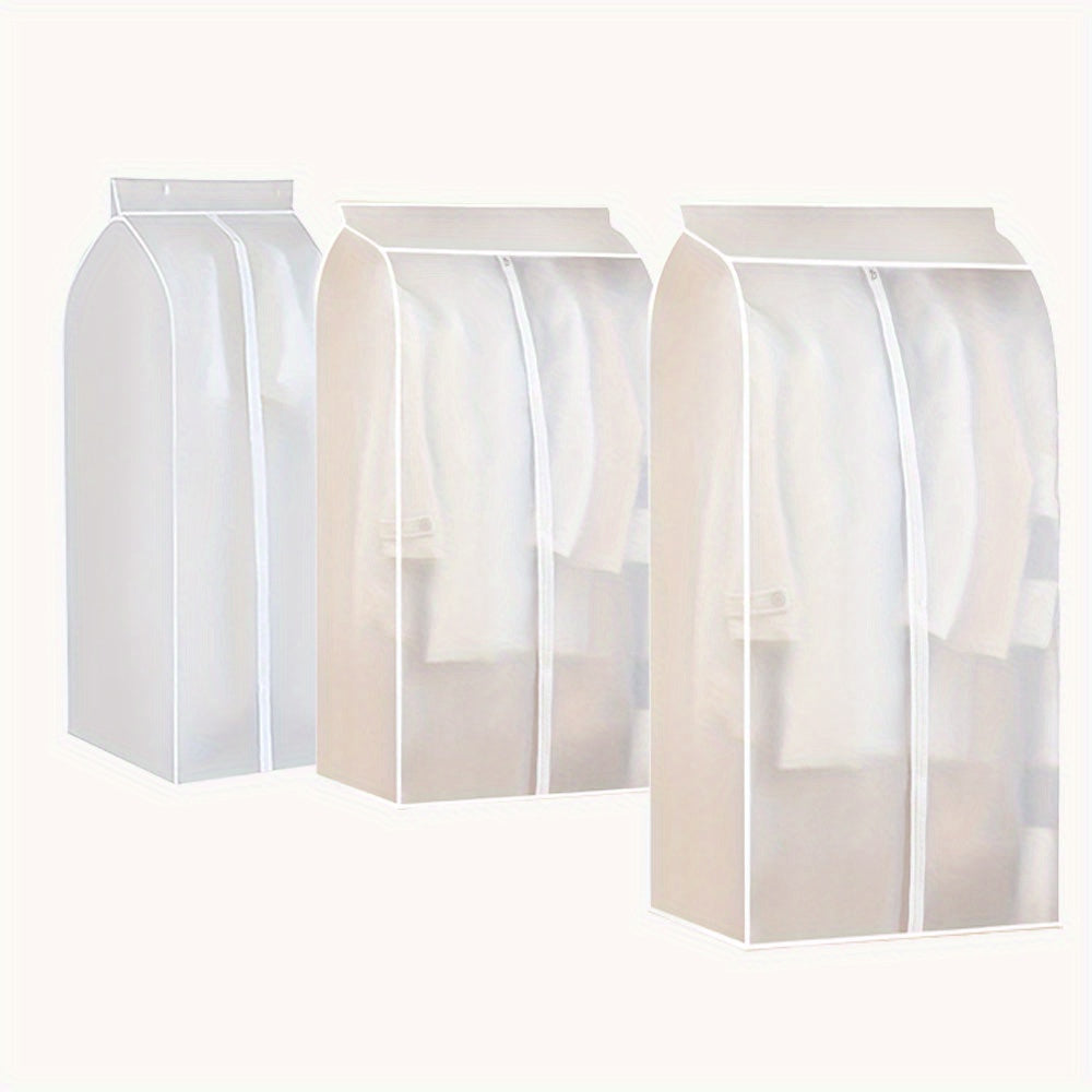 [Eng yaxshi tanlov] Keng kiyim sumkasi, zip va sehrli lenta bilan - kostyumlar, palto va boshqa narsalar uchun takomillashtirilgan shkaf tashkilotchisi, changdan himoyalangan dizayn bilan