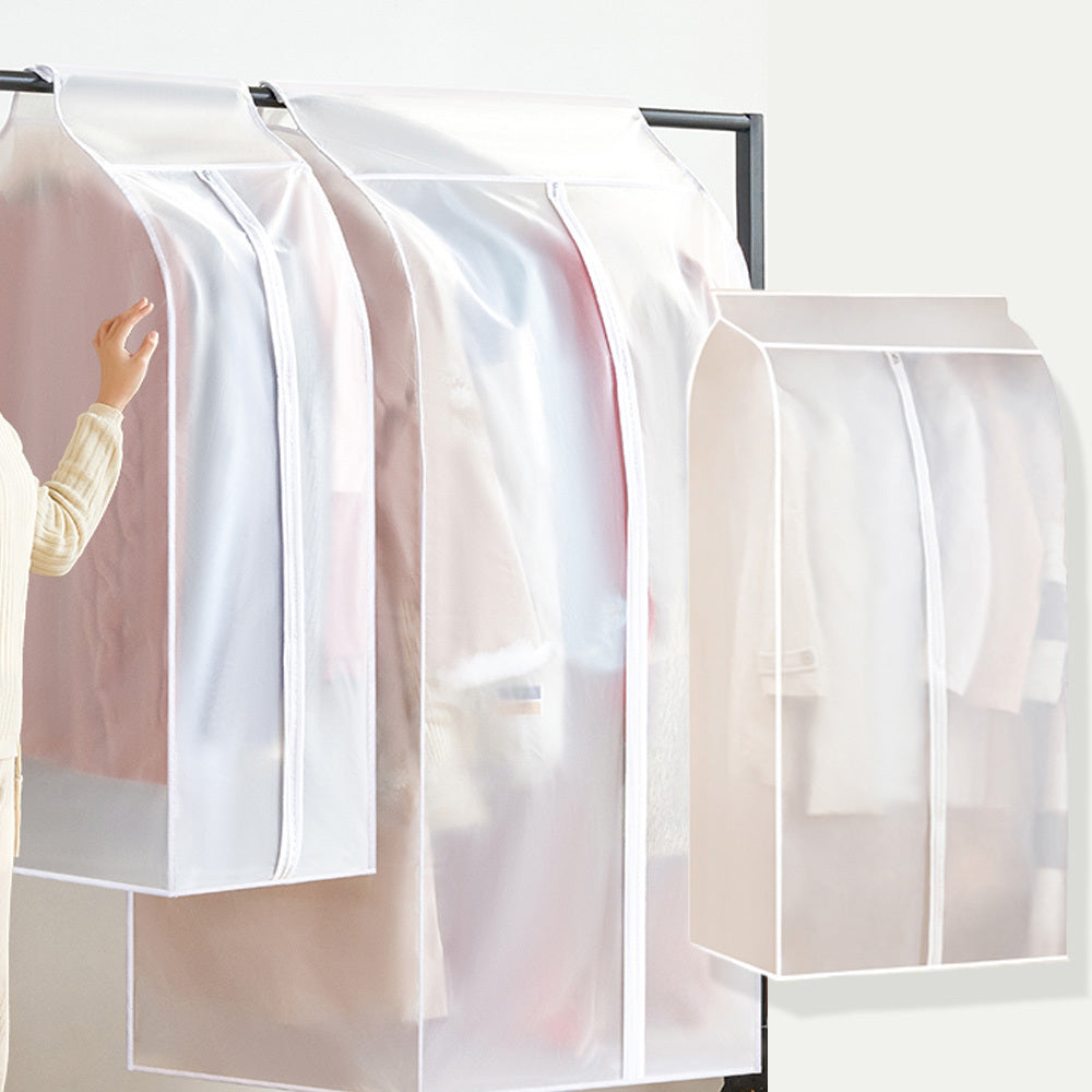 [Eng yaxshi tanlov] Keng kiyim sumkasi, zip va sehrli lenta bilan - kostyumlar, palto va boshqa narsalar uchun takomillashtirilgan shkaf tashkilotchisi, changdan himoyalangan dizayn bilan