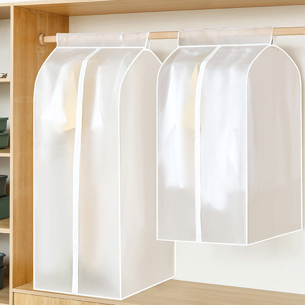 [Eng yaxshi tanlov] Keng kiyim sumkasi, zip va sehrli lenta bilan - kostyumlar, palto va boshqa narsalar uchun takomillashtirilgan shkaf tashkilotchisi, changdan himoyalangan dizayn bilan