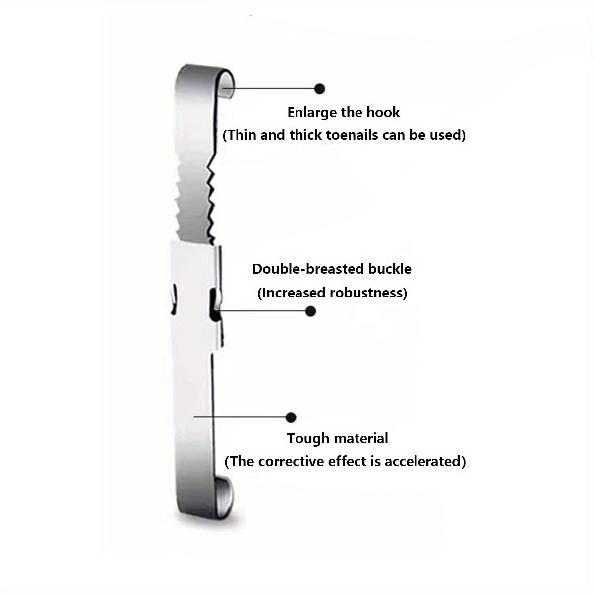 4PCS Ingrown Toenail Care Kit Stainless Steel Foot Grooming Set