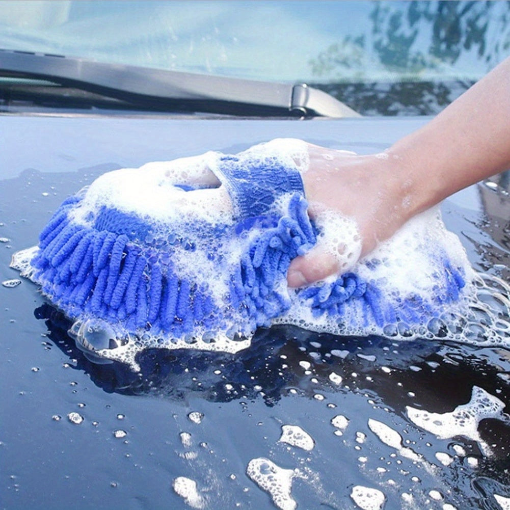 Microfiber Car Wash Sponge Detailing Brush Towel Auto Care Kit