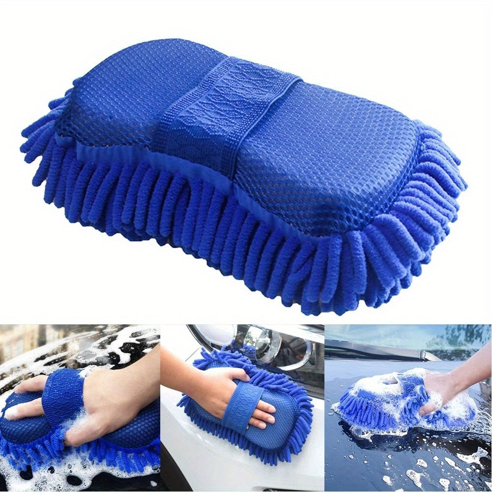 Microfiber Car Wash Sponge Detailing Brush Towel Auto Care Kit