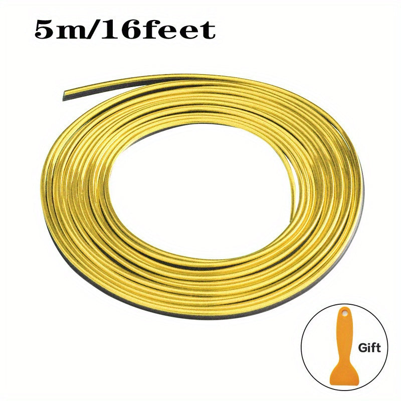 Universal Car Interior Decorative Flexible Strip 5m Mold Cover Dash Door