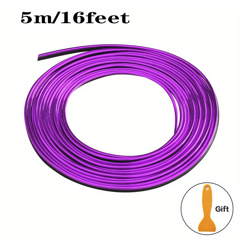 Universal Car Interior Decorative Flexible Strip 5m Mold Cover Dash Door