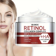 Quruq teri uchun 30g gidratlantiruvchi retinol kollagen yuz kremi, gialuron kislota va E vitamini bilan