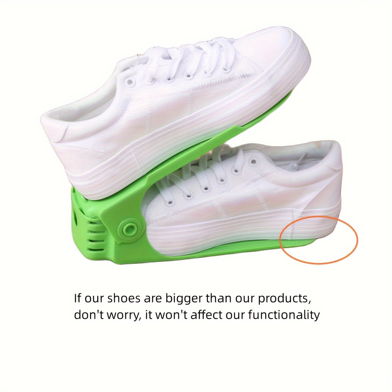 Adjustable Plastic Shoe Rack Space Saving Organizer for Entryway Bedroom Dorm 5 Sizes