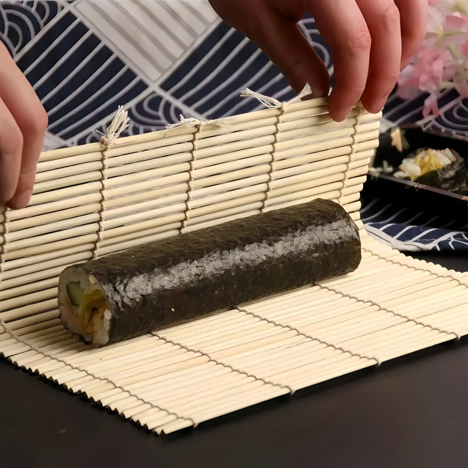 Durable Bamboo Sushi Mat Set for Home and Restaurant Use Food-Grade Material
