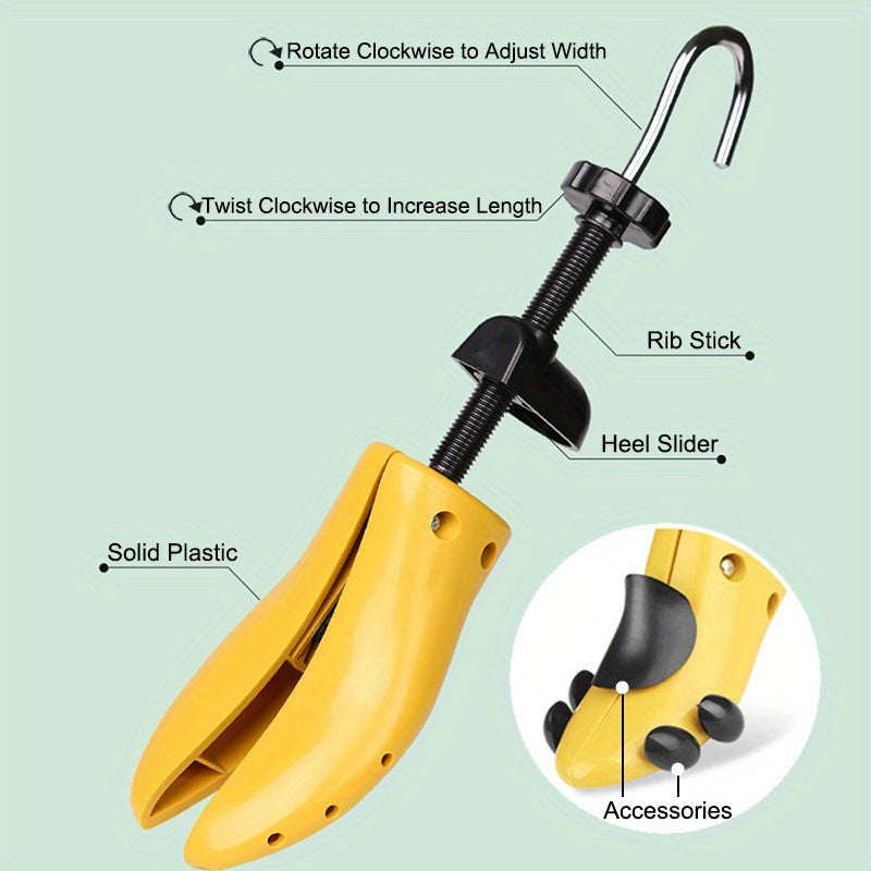Plastic Shoe Stretcher for Flats Pumps and Boots Durable Adjustable Expandable