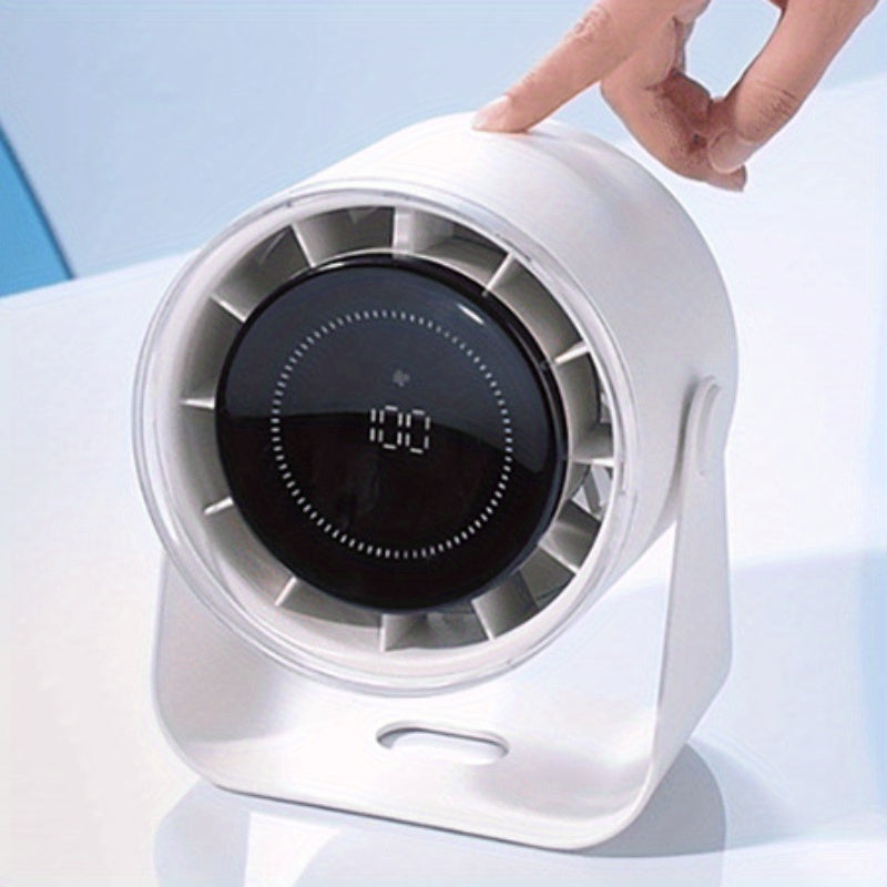 Portable USB Rechargeable Fan for Kitchen Dorm Bathroom Wall Mount