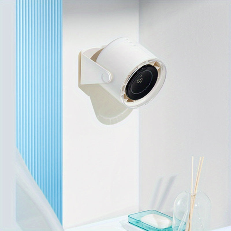 Portable USB Rechargeable Fan for Kitchen Dorm Bathroom Wall Mount