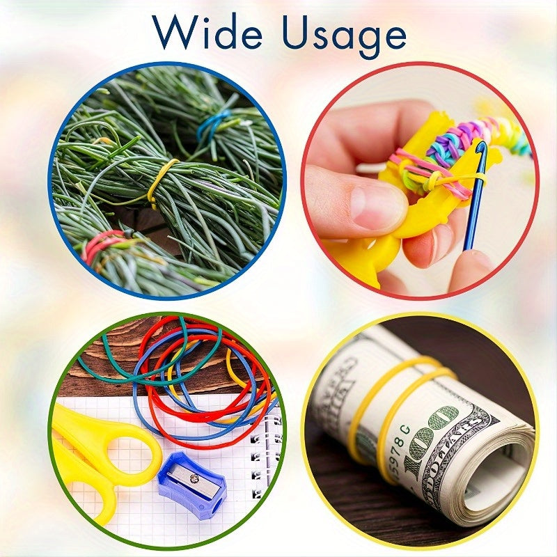 38mm Elastic Rubber Bands Pack of 100 333 555 for Office School Home Use