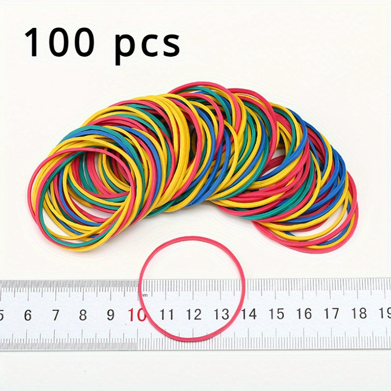 38mm Elastic Rubber Bands Pack of 100 333 555 for Office School Home Use
