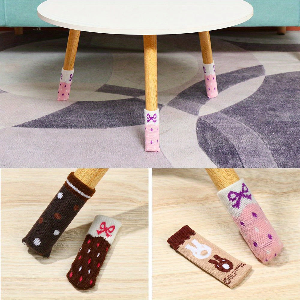 Vintage uslubidagi polni himoya qilish uchun anti-slip to'qilgan stul oyoq paypoqlari. 25mm-45mm stol va stul oyoqlari uchun mos keladi. Zipli, cho'ziluvchan dizayni bilan o'rnatish oson. Mebelni xavfsiz va jim saqlaydi.