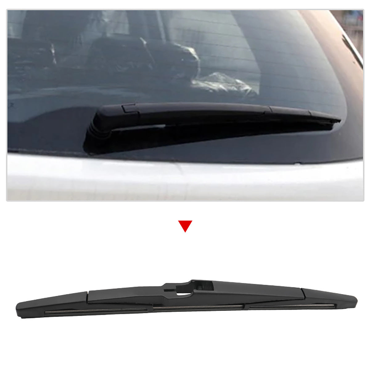 Rear Wiper Blade 35.5cm Natural Rubber Universal Bayonet for Hatchback