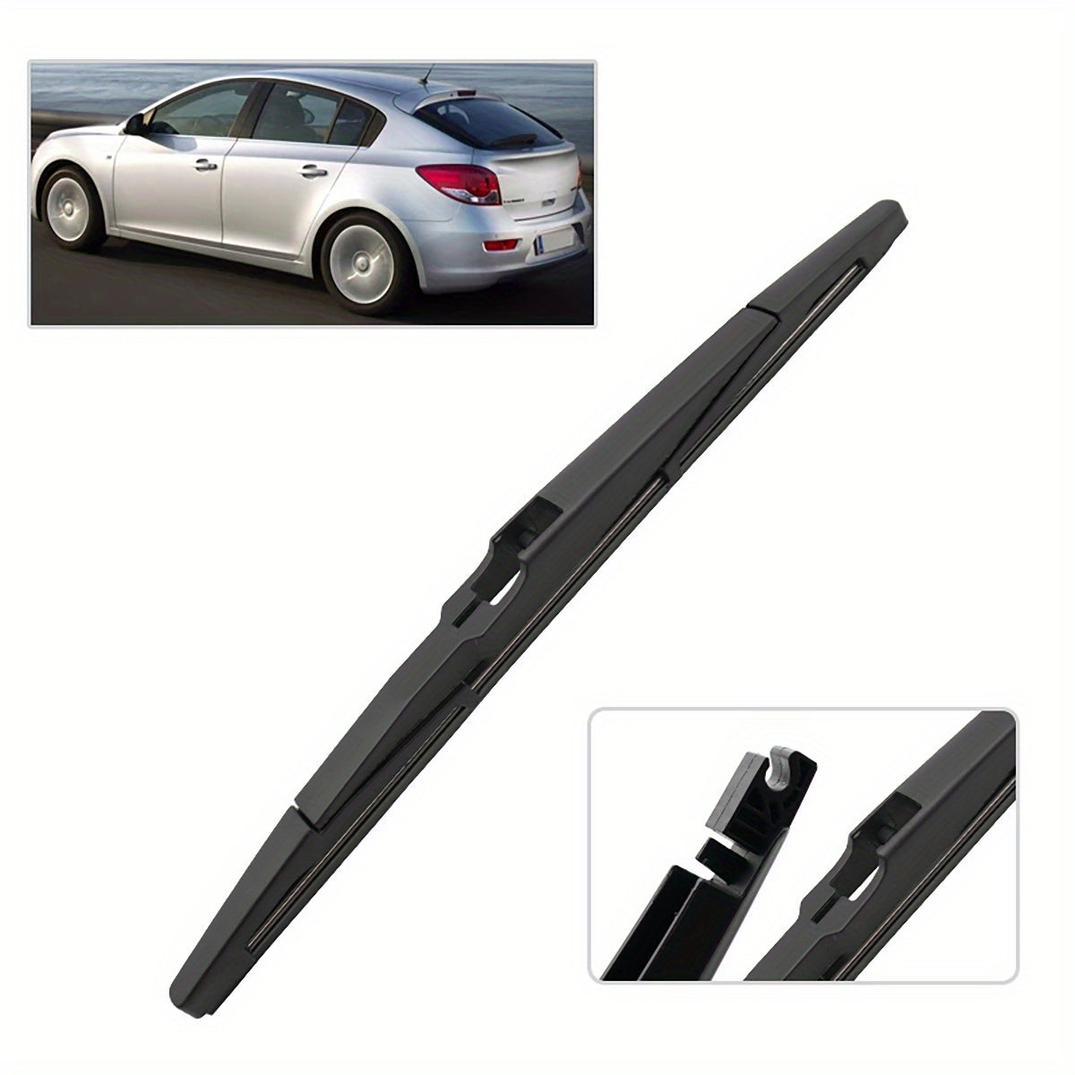 Rear Wiper Blade 35.5cm Natural Rubber Universal Bayonet for Hatchback