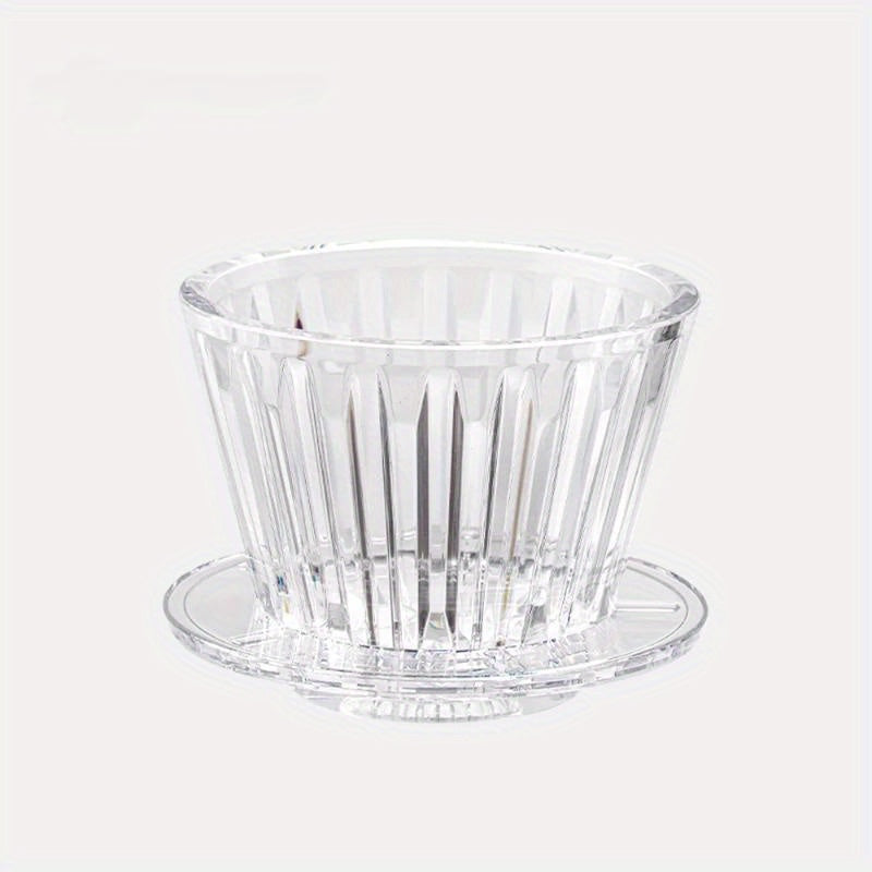 Пластиновый кофейный капельник в форме волны с плоским дном и постоянным фильтром