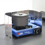 Ветрозащитное кольцо из нержавеющей стали для переносной походной плиты - 2 шт. в упаковке, складное и утолщенное для защиты газовой плиты на открытом воздухе