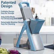 Multi-Functional Manual Vegetable Cutter Slicer with Grater and Storage Container